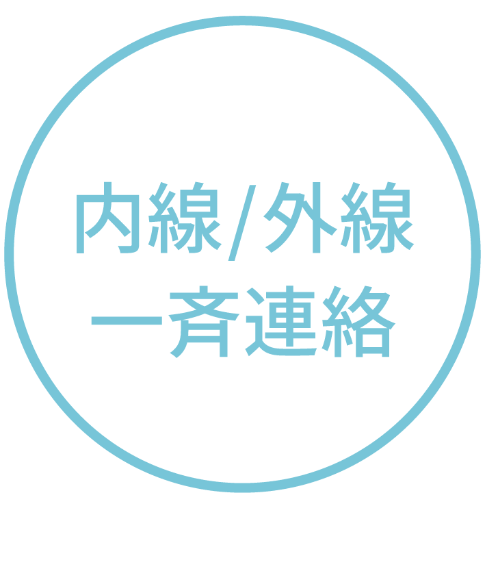 内線／外線 一斉送信